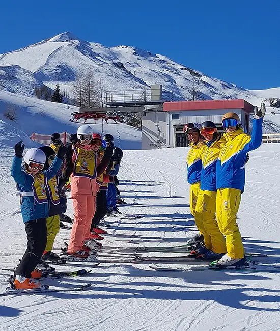 kids in one of our Austrian ski schools